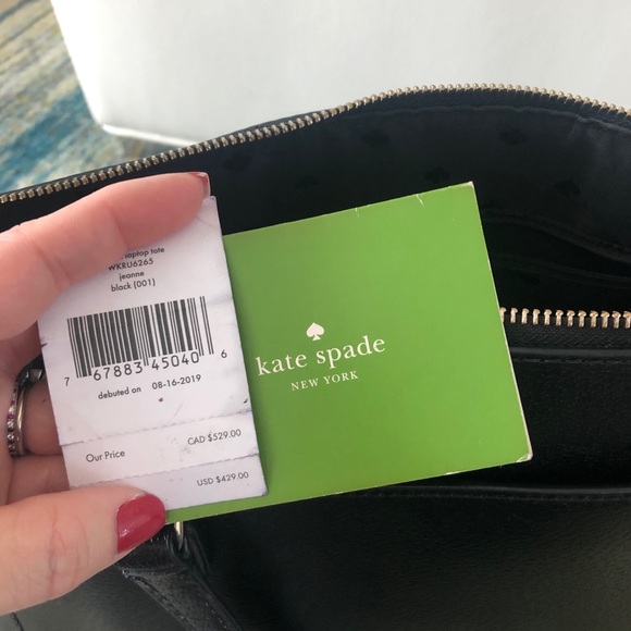 ♠️Kate Spade Jeanne Laptop Black Tote - Picture 12 of 15